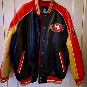 Offical NFL licensed 49ers Leather Jacket